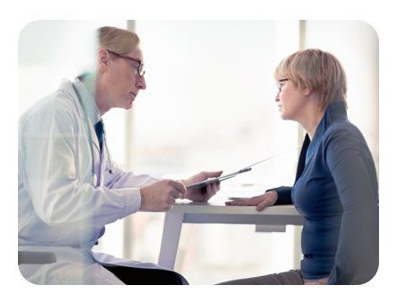 An Oncologist Discussing Lung Cancer With a Patient